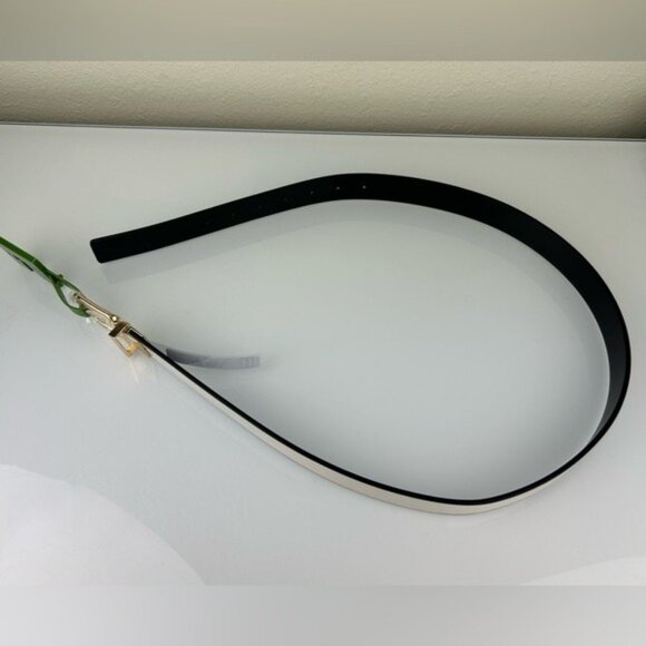 Kate Spade White Genuine Leather Belt Sz Medium Interchangeable to Black main image 8